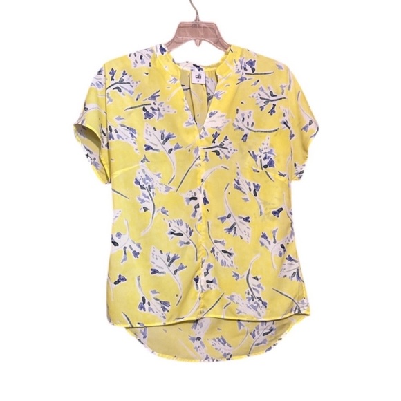 CAbi floral Yellow Women's Top size medium - Picture 2 of 7
